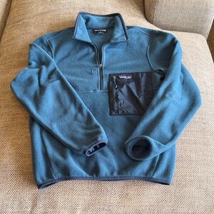Patagonia Men's Teal Zip-Up Sweater